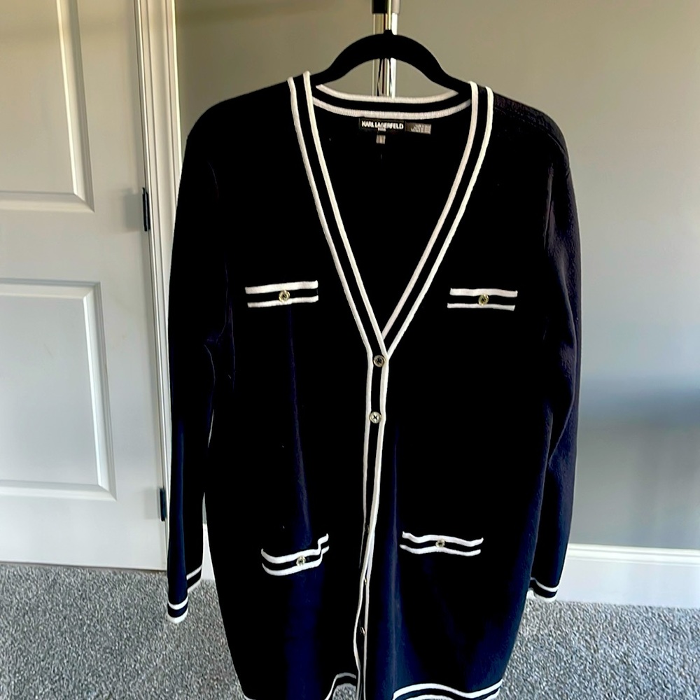 COPY - Karl Lagerfeld Cardigan Sweater. Size L